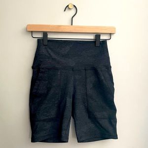 Aerie Chill Dark Grey Camo Bike Shorts